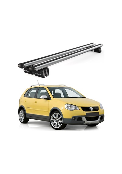 Pençe Volkswagen Polo Cross 2006-2009 Uyumlu Gri Ara Atkı Port Bagaj Tavan Barı