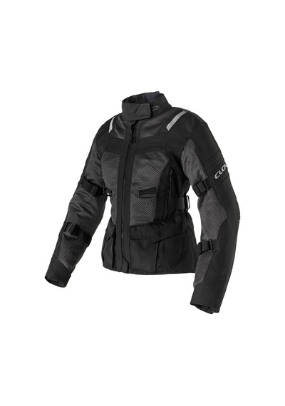 Clover Ventouring-4 Wp Korumalı Kadın Motosiklet Montu Siyah