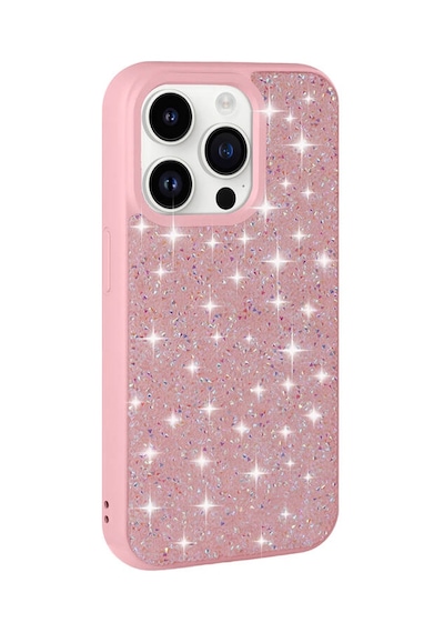 Teleplus Apple Uyumlu iPhone 14 Pro Max Kılıf Parlak Taşlı Tasarım Pırlanta Kapak