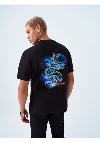 LOFT Loose Fit Erkek Tshirt K.kol Lf2039469 Q1.v1 Siyah