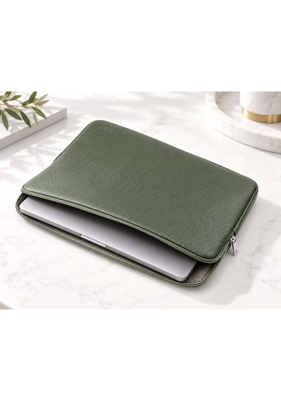 Unisex Haki Renk Küçük 12,9 & 13,1 Inç Tablet, iPad Kılıfı, Apple Uyumlu MacBook Ve Notebook Çantası Haki