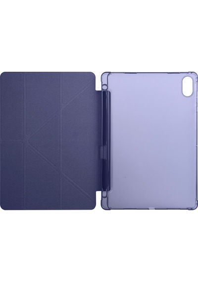 Honor Pad X8a X8b Uyumlu Tri Folding Kalem Bölmeli Standlı Tablet Kılıf Kapaklı Kılıf