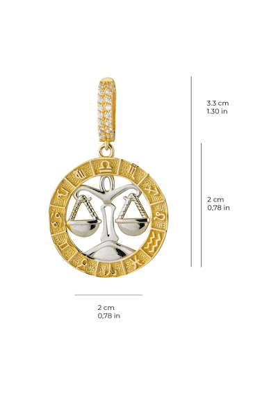 Terazi Burç Altın Charm 2,83 Gr-6488