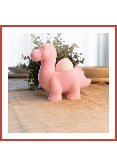 Bezos 3d Baskı Dinozor Yumurtalık - Sevimli Eggosaurus Yumurta Tutucu-pembe Erdotıca
