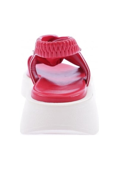 Dgn 4848-22y Kadin Kalin Bantli Sandalet 4848-2027-R0766 Kırmızı