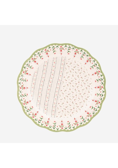 Yeşil Porselen Yemek Tabağı 26,5 Cm