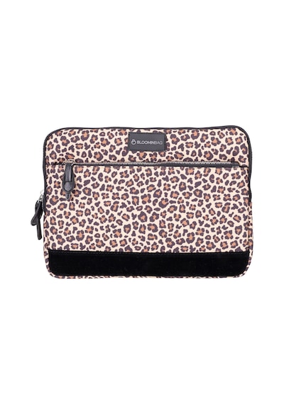 Bloominbag Earthy Leopard 14 İnç Laptop / Macbook Uyumlu Kılıf Kahverengi - Sarı