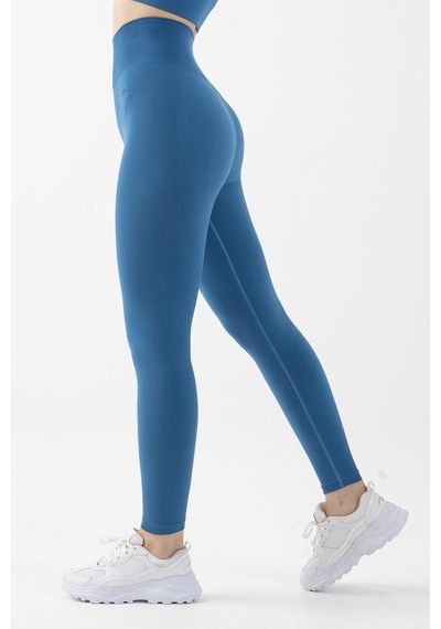 Maraton Active Slimfit Kadın Training Mavi Tayt 812057-mavi
