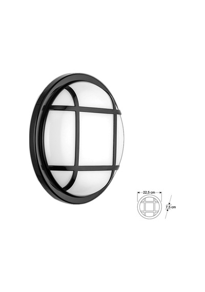30w Sinope Led Armatür Siyah Kasa 3200k Sarı Işık Siyah