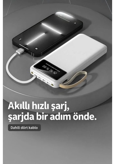 Delux Serisi Powerbank Trm1011 Siyah 10.000 Mah Seyyar Batarya Cihaz Enerjisi Yedek Güç Çok Renkli
