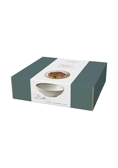 Tr Salata Kasesi, Kase/kase Seramik, Bulaşık Makinesinde Yıkanabilir, Çap 24 Cm, Yükseklik 6 Cm, Krem/krem Genel