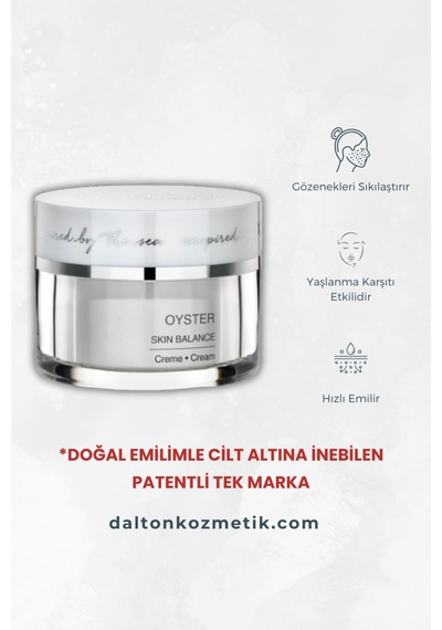 Karma Ciltler Için Matlaştırıcı, Gözenek Sıkılaştırıcı Yağ Dengeleyici Anti Aging Oyster Krem - 184256785