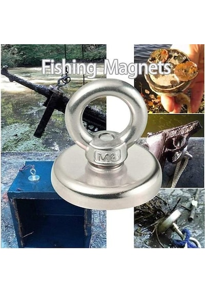 Valkyrie D36 Neodyum Mıknatıs 36mm 41 KG Askılı Güçlü Fishing Salvage Magnet