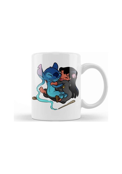 Expecto Ohana Patronus Stitch Aşk Kupa Bardak Porselen Karışık