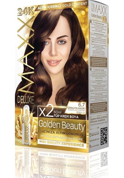 Maxx DeluxeSet Boya Golden Altın İçerikli6.7 Çikolata Kahve