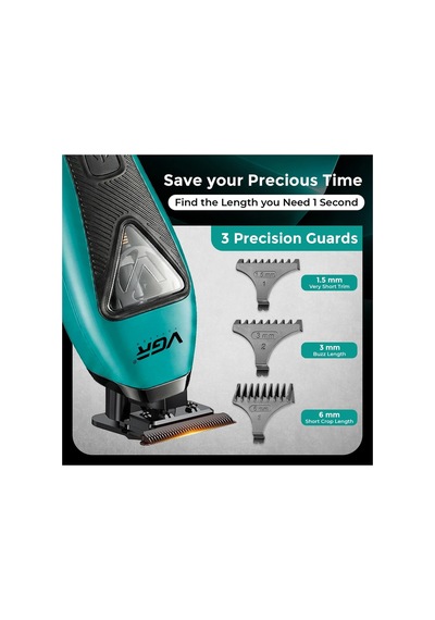 V-035t Sakal Ve Ense Çizim Makinesi Şarjlı Berber Trimmer - 9000 Rpm, Güçlü Batarya