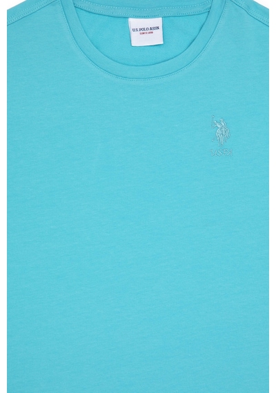 U.S. Polo Assn. Kız Çocuk Mint Bisiklet Yaka Tişört 50288124-VR090