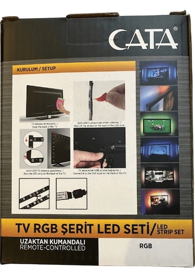 Cata Ct-4566 Tv Rgb Şerit Led Seti Kumandalı 2 Adet