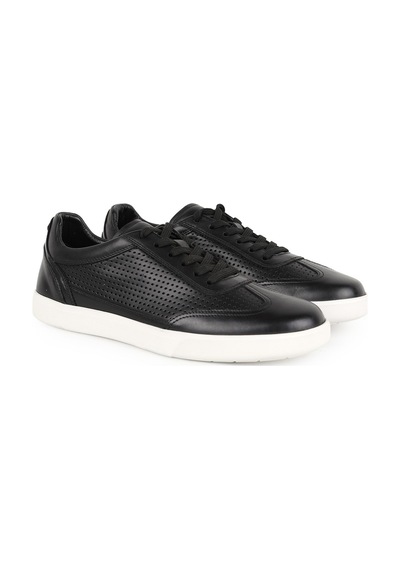 Lbr Erkek Sneaker Siyah %100 Hakiki Deri Lazer Delik Detaylı Bağcıklı Beyaz Kauçuk Taban Günlük Ayakkabı H1123 Lbr Erkek Sneaker Siyah %100 Hakiki Deri Lazer Delik Detaylı Bağcıklı Beyaz Kauçuk Taban Günlük Ayakkabı H1123