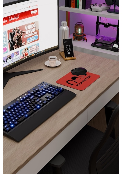 Pulp Fiction Ucuz Roman Tarantino V3 22x18 Gaming Kauçuk Kaymaz Taban Mouse Pad Fare Altlığı