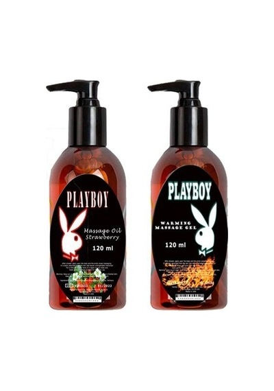 Playboy Massage Oil Strawberry Fragrances And Warming 120 Ml Çilek Kokulu Ve Isıtıcılı Vücut Masaj Yağı
