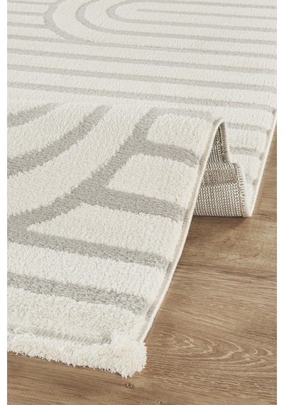 Kaşmir Halı 7/24 Plushy Runa Gray 200x290 Gri