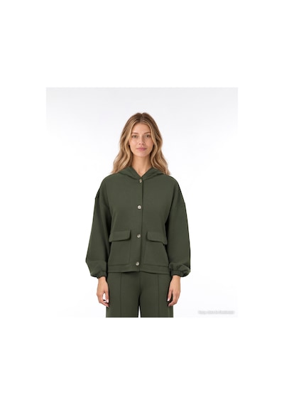 Yargıcı Regular Kapüşonlu Yaka Uzun Kol Sweatshirt 26kksw9005l 014 Yeşil