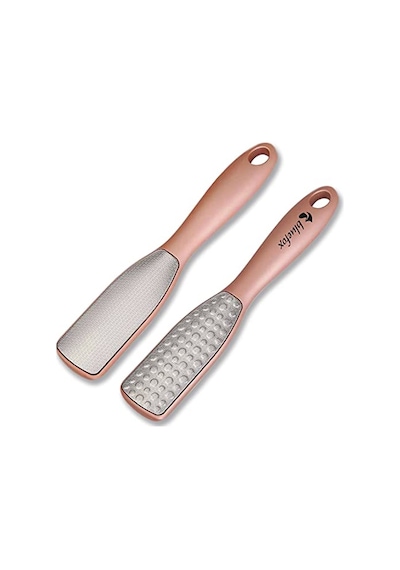Bluefox Çift Taraflı Ayak Törpüsü Paslanmaz Çelik Nasır Ve Topuk Çatlağı Törpüsü, Ergonomik Saplı, Islak/kuru Kullanıma Uygun, Ev Tipi Pedikür Ayak Ovucu