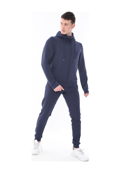 Erkek Scuba Fermuarlı Sweat Takım Lacivert