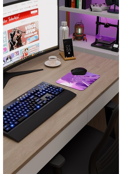 Mirai Nikki Anime V3 - 22x18 Gaming Kauçuk Kaymaz Taban Mouse Pad Fare Altlığı