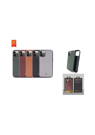 Kajsa Apple Uyumlu iPhone 12 Pro Max Kılıf Kajsa Luxe Collection Hakiki Deri Kapak ZORE-218930