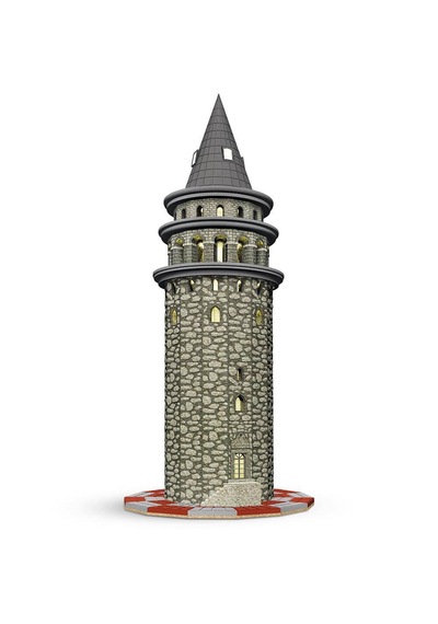 Enzo Küçük Mimar Galata Kulesi Maketi 12 12 29cm 1/200 98parça