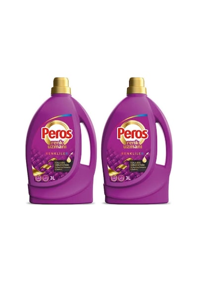 Peros Renk Uzmanı Sıvı Deterjan 3lt Renkliler Mor 2 Adet 3 L