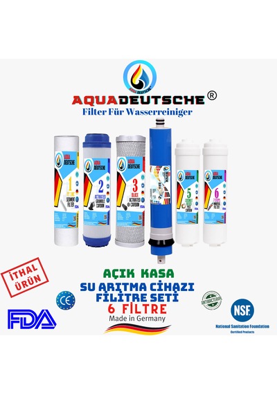 Açık Kasa 6 Filtre 10 Aşama Filtre Seti