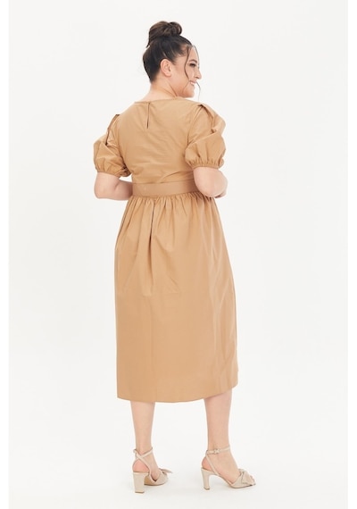 Myline Kemerli Poplin Elbise (503181776)