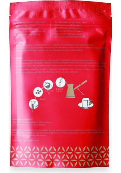 Oze Dağ Çileği Aromalı Türk Kahvesi 5 x 100 G