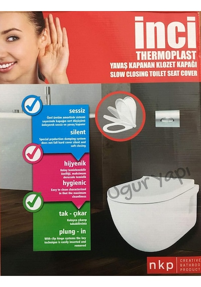 Tr İnci Amortisörlü Yavaş Kapanır Klozet Kapağı Diğer