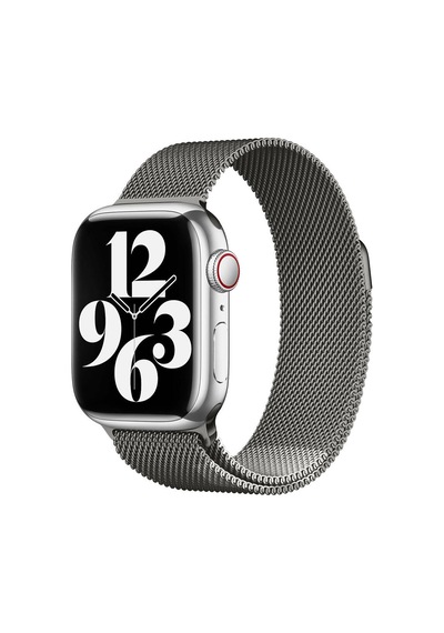 Mobilteam Watch 7 45mm Clo- Band-01 Metal Kordon-koyu Gri
