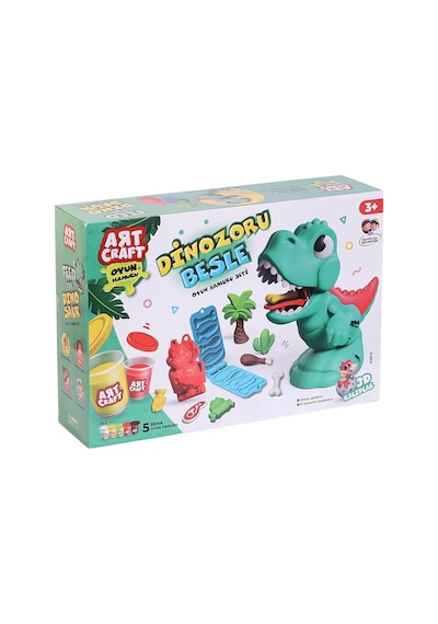 03814 Dinozoru Besle Oyun Hamur Seti 280 Gr Yeşil