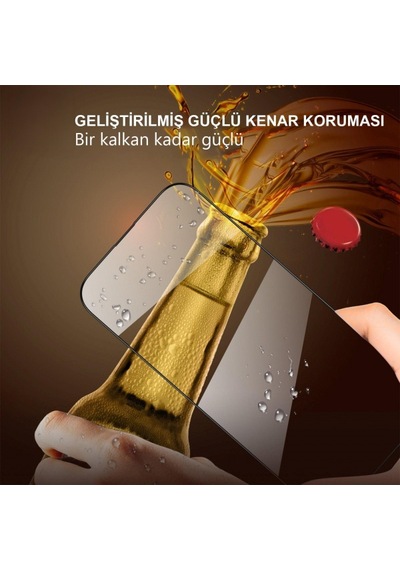 İphone 15 Pro Max Uyumlu Uygulama Aparatlı Toz Ve Çizik Önleyici Hd Cam Ekran Koruyucu