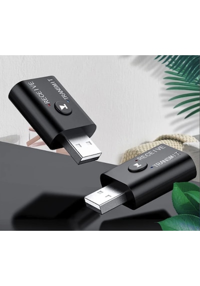 Kabloluyu Kablosuza Çevirin Bluetooth 2in1 Çevirici Dönüştürücü Adaptör Ve Fm Transmitter Aux Kiti