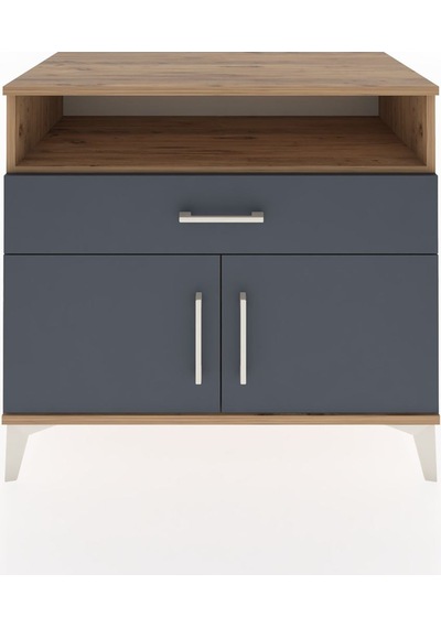 Hyperion Şifonyer Tek Raflı Tek Çekmeceli 2 Kapaklı 88x44x80 ... Çam Hyperion Şifonyer Tek Raflı Tek Çekmeceli 2 Kapaklı 88x44x80 ... Çam