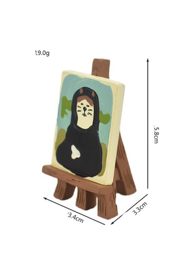 Mona Lisa Kedi Mini Figür