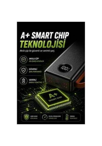 Sprange Sr-p43 30.000 Mah 33w Hızlı Şarj Powerbank Siyah