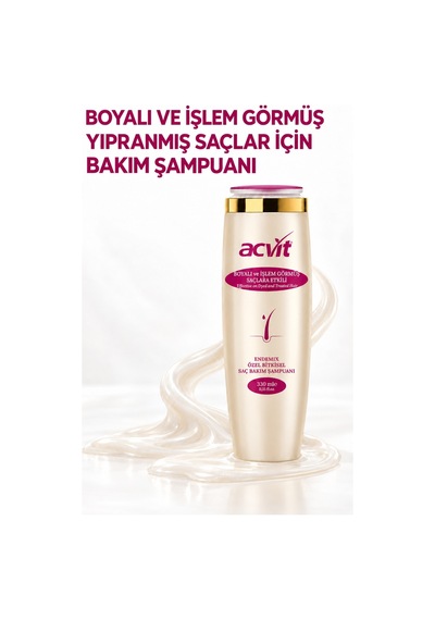 Boyalı Ve Işlem Görmüş Yıpranmış Saçlar Için Bakım Şampuanı
