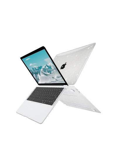 Macbook Neo 13 İnç A3404 İle Uyumlu Parlak Simli Şeffaf Kılıf Kapak Koruma Diğer