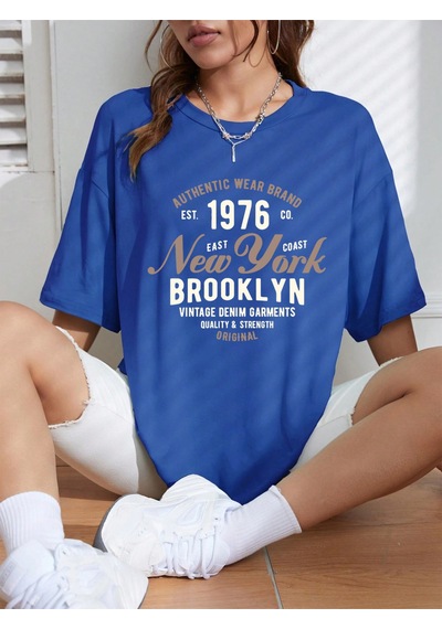 Noıssey Urban Pop Graphic Kadın Tişört Koleksiyonukod 5189 Saks