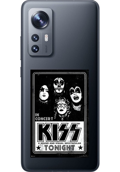 Xiaomi Mi 12 Uyumlu Şeffaf Kılıf Kiss Tasarımlı
