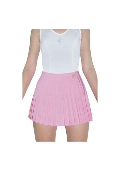 Courtmax Pileli Pembe Tenis Eteği