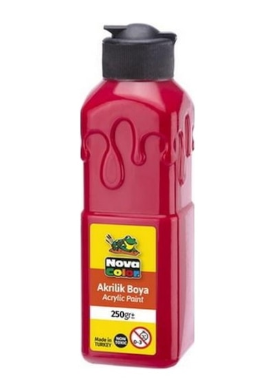 Nova Color Akrilik Boya 250 Gr Kırmızı NC-3011